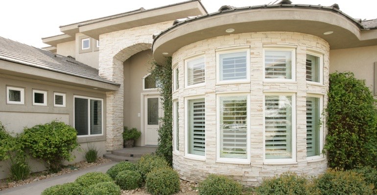 Exterior view of shutters Clearwater home